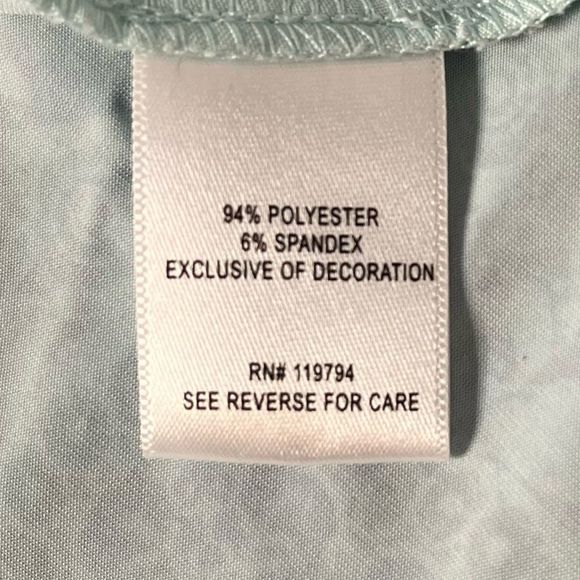 World Unity Embellished BOHO Tunic Blue Purple Handkerchief Hem Size M. - Picture 11 of 13